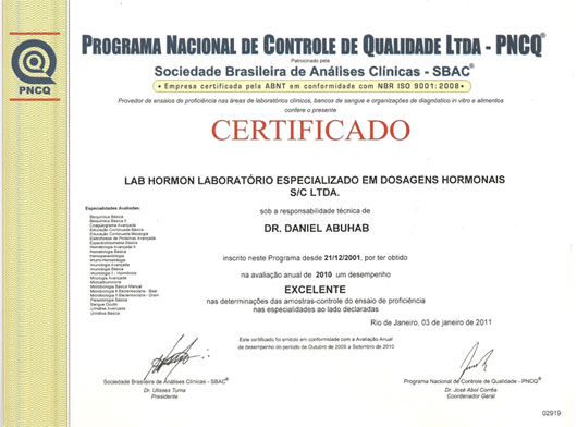 Certificado PNCQ Certificado PNCQ